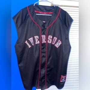 Vintage Allen Iverson sleeveless baseball jersey